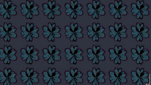 Four leaf clover pattern repeating textile Irish folklore design
