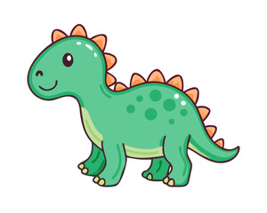 cute cartoon dinosaur illustration.