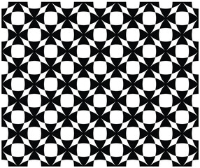 Seamless geometric pattern shape background black and white