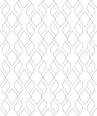 Fototapeta premium Seamless geometric pattern shape background black and white