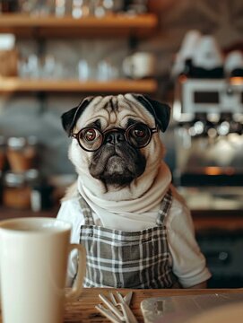 This little pug is brewing up something special