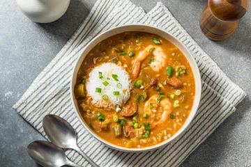 Fototapete Zu Essen Savory Homemade Cajun Gumbo Stew  © Brent Hofacker