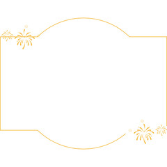 New Year Frame with Firework