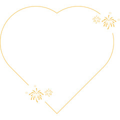 New Year Frame with Firework