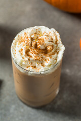 Sweet Homemade Iced Pumpkin Spiced Latee PSL