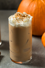 Sweet Homemade Iced Pumpkin Spiced Latee PSL