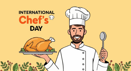 Internasional chef's day, vector, , illustration #24