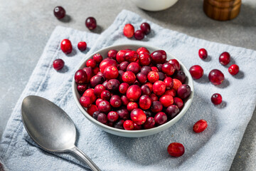 Healthy Organic Red Raw Cranberries