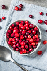 Healthy Organic Red Raw Cranberries