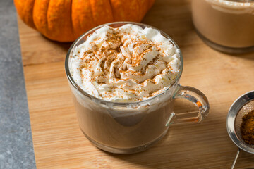 Sweet Homemade Warm Pumpkin Spice Latte