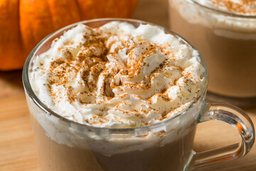 Sweet Homemade Warm Pumpkin Spice Latte