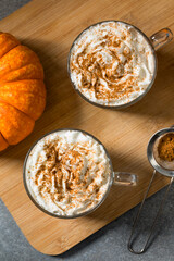 Sweet Homemade Warm Pumpkin Spice Latte