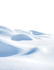 Obraz premium 柔らかく舞い散る純白の粉雪｜背景なし・透過PNG・コピースペース