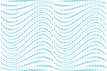 Dynamic Warped Halftone Dot Pattern in Blue and White. 27