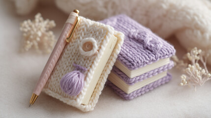 Fototapeta premium wool and knitting needles