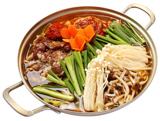Korean Beef and Mushroom Hot Pot Ready to Cook