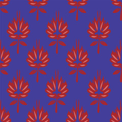 abstract a solid multicolor small and big flower mixed vector pattern arrangement with medium color, all over vector design with white background illustration digital