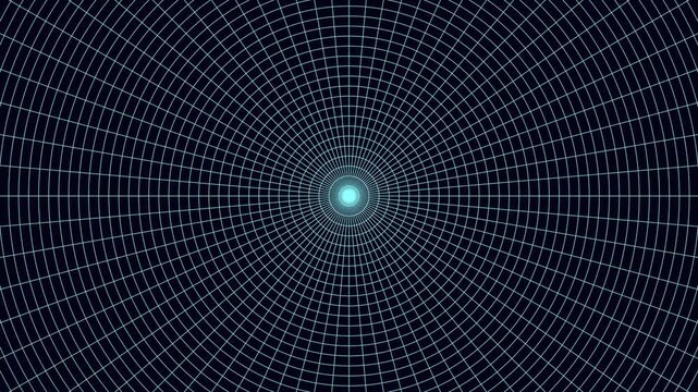 Abstract Polar Grid Tunnel with Radial Spokes and Rings