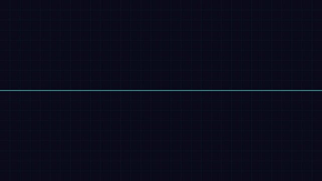 Abstract Digital Beep Visualization with Blue Line