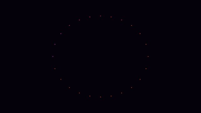 Abstract Swarm of Points Tracing Cassini Ovals