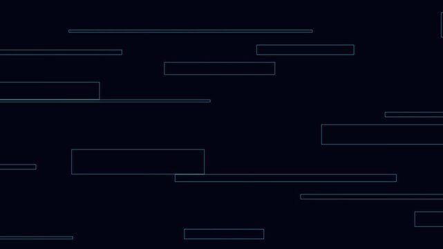 Digital HUD Scan with Thin Rectangular Lines