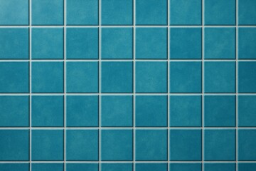 Realistic Sea Blue Pool Ceramic Tiles Background, High-Resolution Square Pattern Wall Texture
