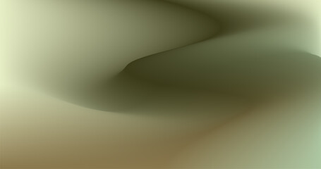 Warm green and brown gradient wallpaper with smooth wave shapes and soft blurred abstract pattern for modern background design