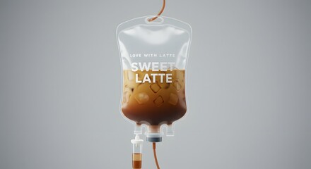 Sweet Latte IV Drip Bag A Caffeine Infusion Concept