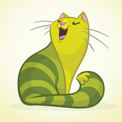 Cartoon Cute Smiling Animal Character Vector Illustration