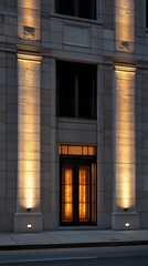 A building with a clock on the front
