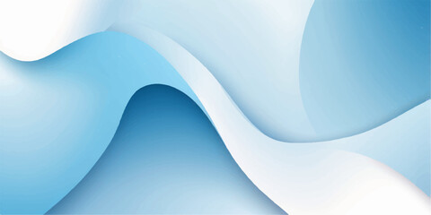 Abstract blue wave background illustration featuring a flowing, colorful vector design