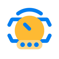 speedometer digital flat icon