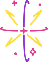 Doodle Colorful Decoration Element