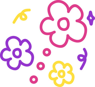 Doodle Colorful Decoration Element