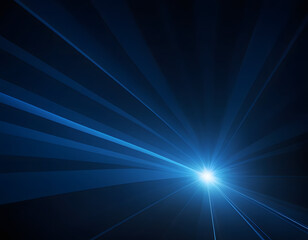 Obraz premium Vector Abstract, science, futuristic, energy technology concept. Digital image of light rays, stripes, lines with blue light, speed, and motion blur over a dark blue background.