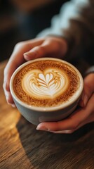 A person holding a cup of coffee