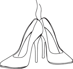 fashion footwear, high heels, women shoes, stylish design, elegance art, shoe vector, fashionable heels, modern footwear, classy style, fashion symbol