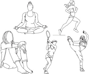  yoga illustration, meditation pose, mindfulness art, relaxation design, body balance, healthy lifestyle, peace vector, spiritual growth, calm posture, wellness concept