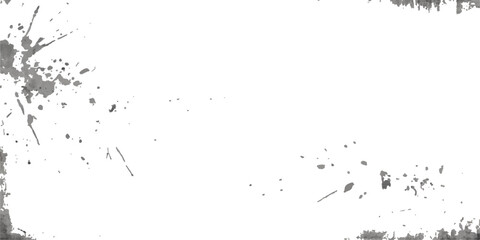 Black grunge ink splat frame with liquid texture and paint splatter for a dirty vector design illustration