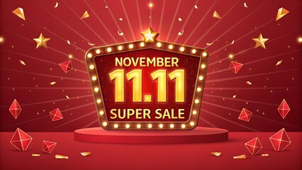 11.11 november sale background