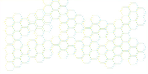 Digital geometric abstraction with lines molecular blue structure abstract tech background. paper texture and futuristic business design. Vector technology background with hexagon concept design.