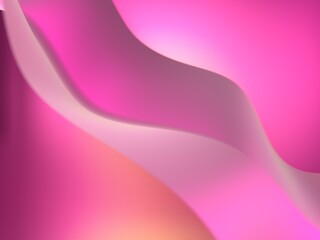 Abstract Flowing Pink and Magenta Gradients Create a Soft Liquid Background