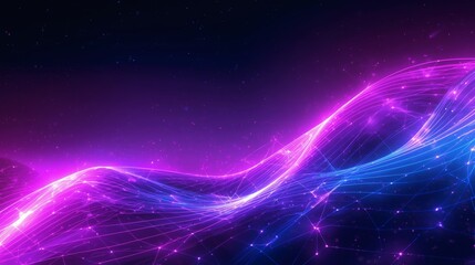 Fototapeta premium Futuristic neon tech backgrounds with glowing gradients, geometric light shapes and cyber aesthetic. Perfect for modern UI design, digital art, sci-fi concepts, and tech branding visuals.