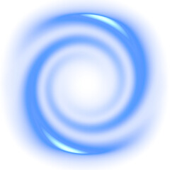 Glowing Blue Vortex of Light