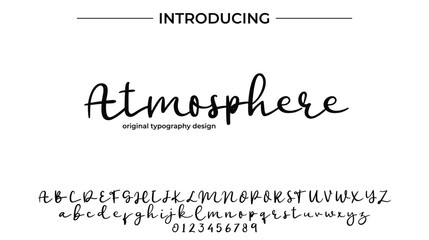 Atmosphere - Elegant Script Font for Smooth Handwritten Design and Creative Typography