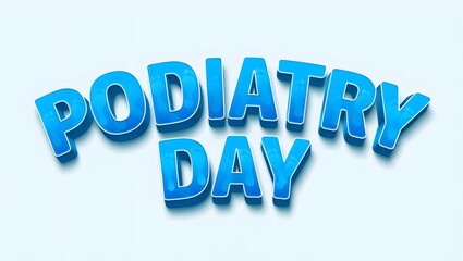 International podiatry day typography design 