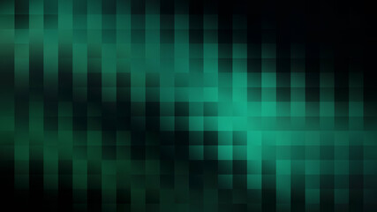 A mesmerizing mosaic of emerald and ebony pixels dances across the screen, forming an abstract pattern that exudes depth and sophistication