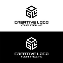 creative letter logo gl design vector © zulfi
