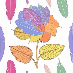 seamless pattern with fishes