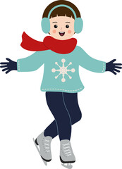 스케이트를 타는 소년